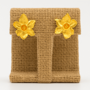 Daffodil Stud Earrings – From the Botanical Garden Collection