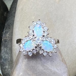 115-17063 OPAL & DIAMOND RING
