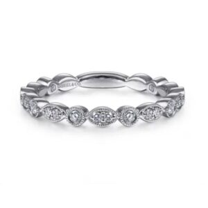 Preorder – 14K White Gold Cluster Sapphire and Bujukan Ball Stackable Ring (Copy)