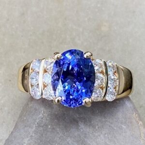 115-17704 TANZANITE WITH DIAMONDS