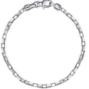 Preorder – 5mm 925 Sterling Silver Mens Solid Box Chain Bracelet